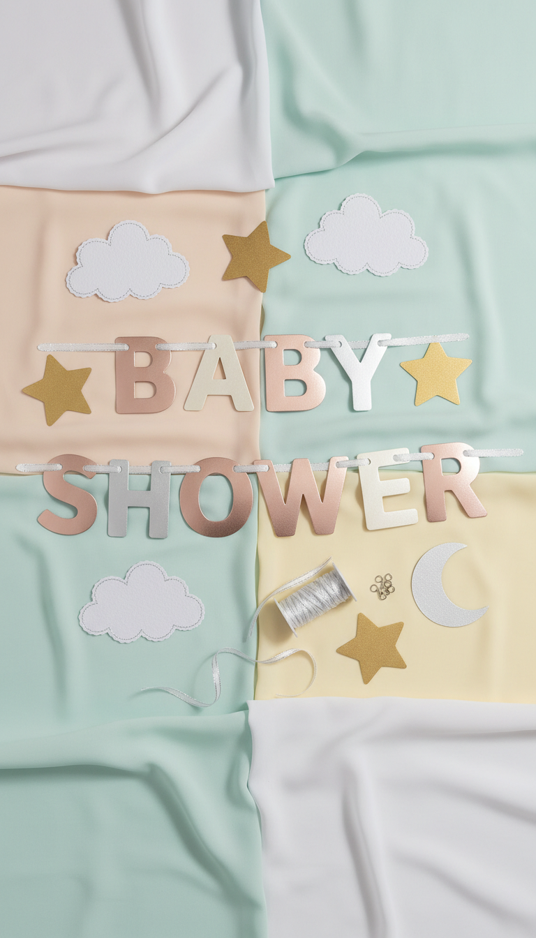 storybook baby shower banner kit